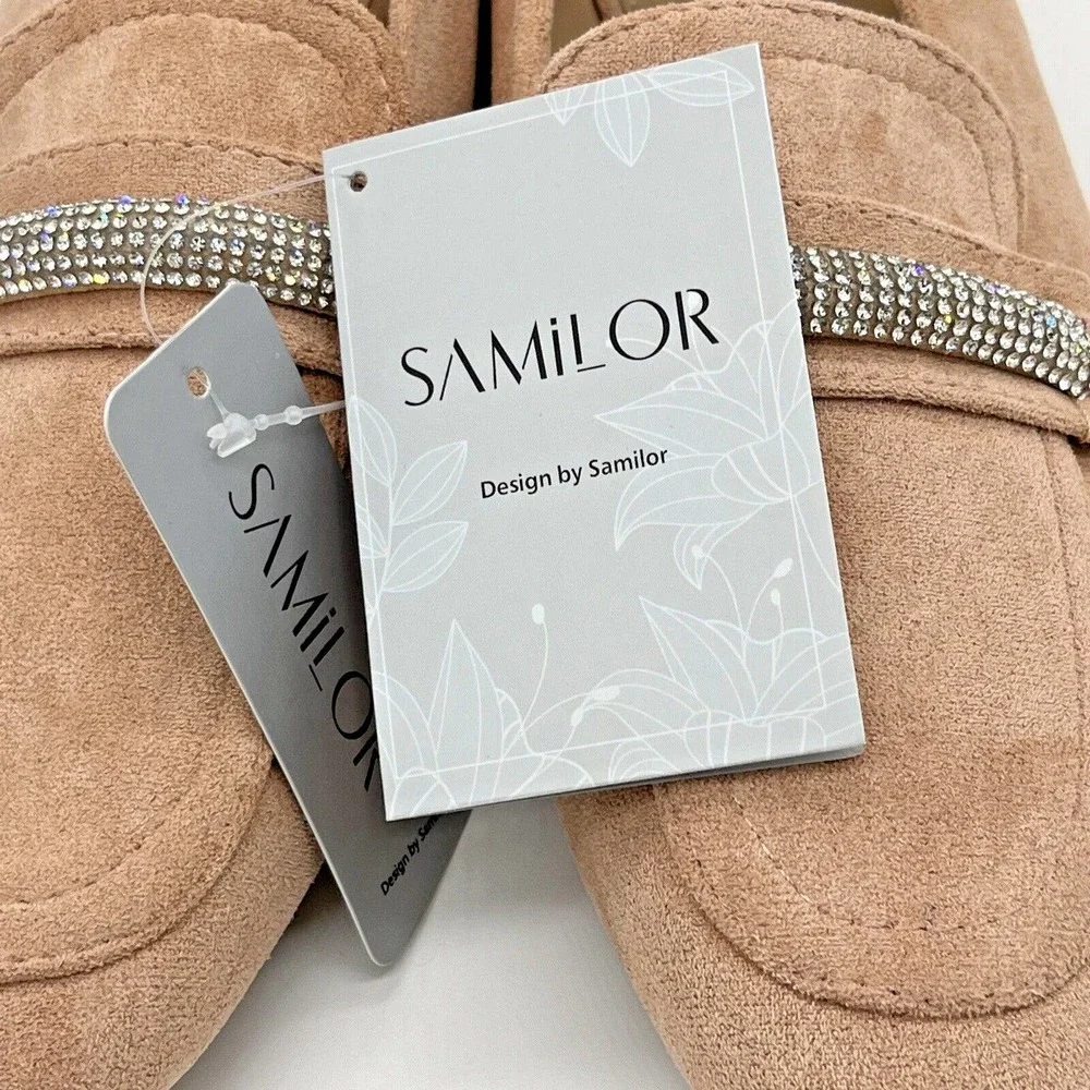 Samilor Elegant Flats Size 7 Pink Shoes Round Toe Shoes Comfortable Slip on NWT - Picture 10 of 12